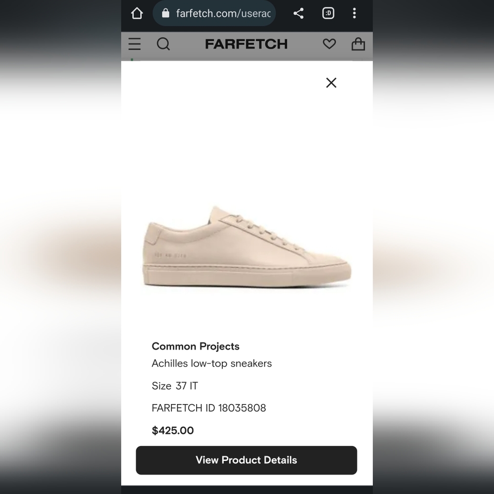 COMMON PROJECTS BEIGE 37